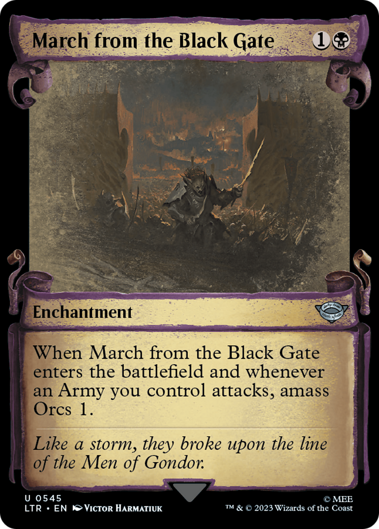 March from the Black Gate [The Lord of the Rings: Tales of Middle-Earth Showcase Scrolls] [Foil]