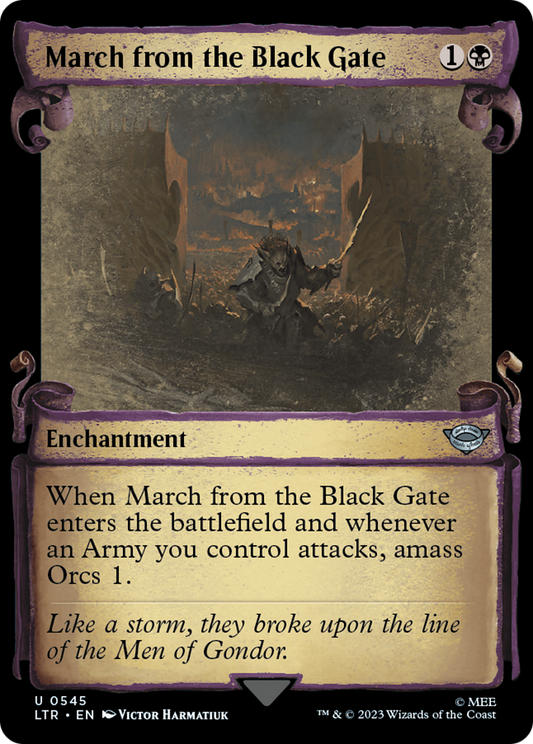March from the Black Gate [The Lord of the Rings: Tales of Middle-Earth Showcase Scrolls] [Foil]