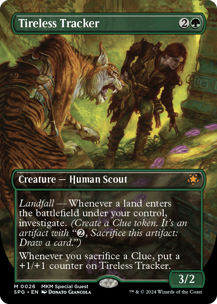 Tireless Tracker (Borderless) [Murders at Karlov Manor Special Guests] [Foil]