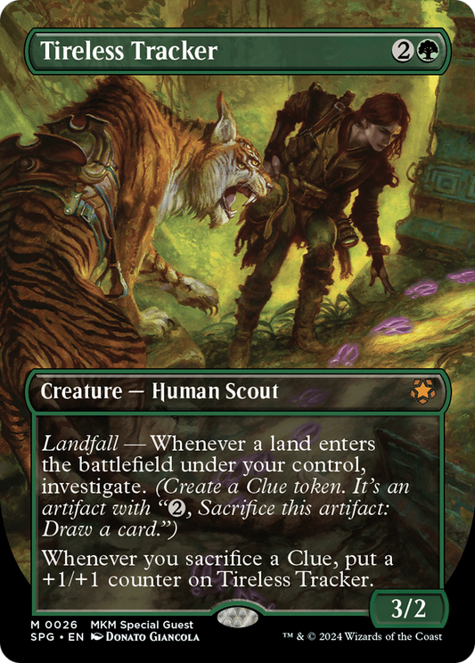 Tireless Tracker (Borderless) [Murders at Karlov Manor Special Guests] [Foil]
