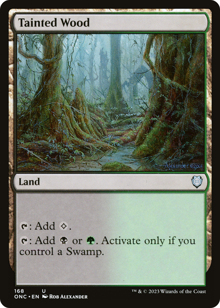 Tainted Wood [Phyrexia: All Will Be One Commander] [Foil]