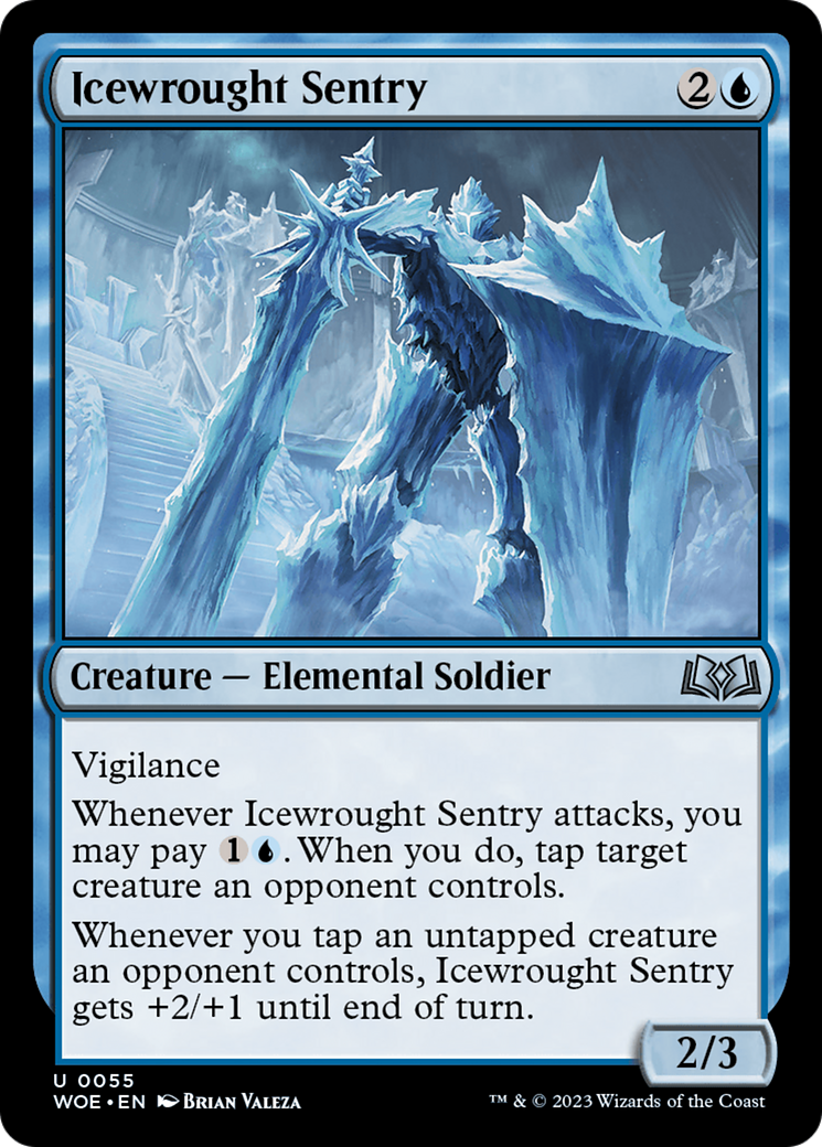 Icewrought Sentry [Wilds of Eldraine] [Foil]