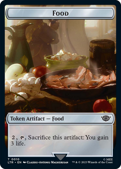 Food (10) // Orc Army (05) Double-Sided Token [The Lord of the Rings: Tales of Middle-Earth Tokens] [Foil]