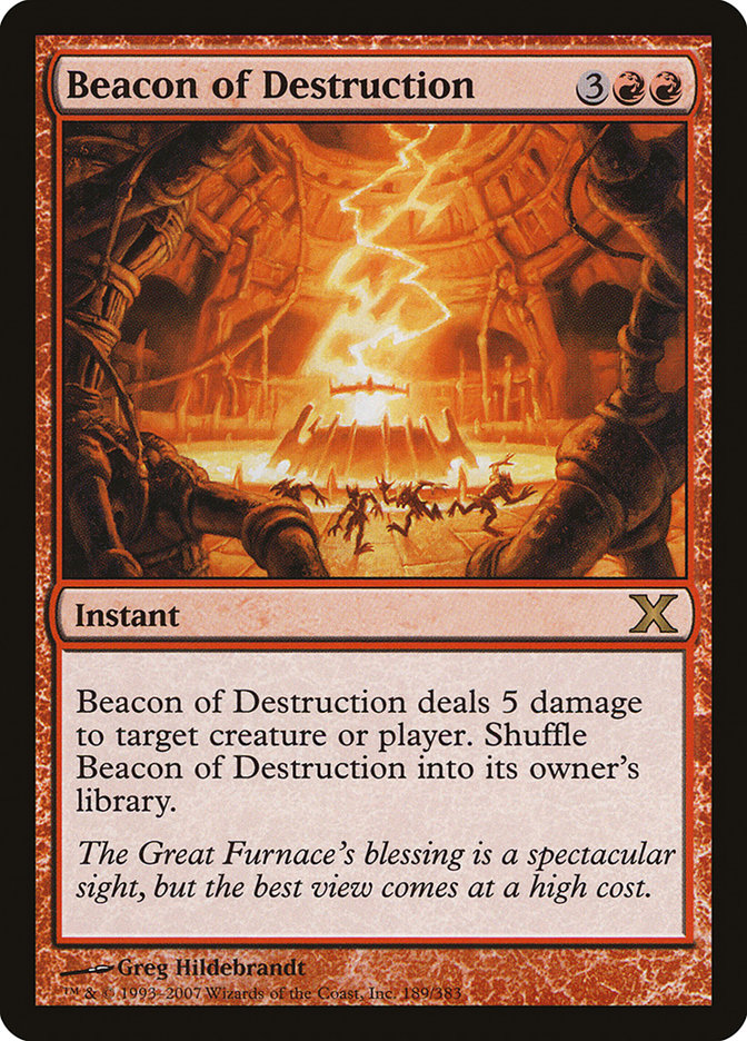 Beacon of Destruction [Tenth Edition] [Foil]