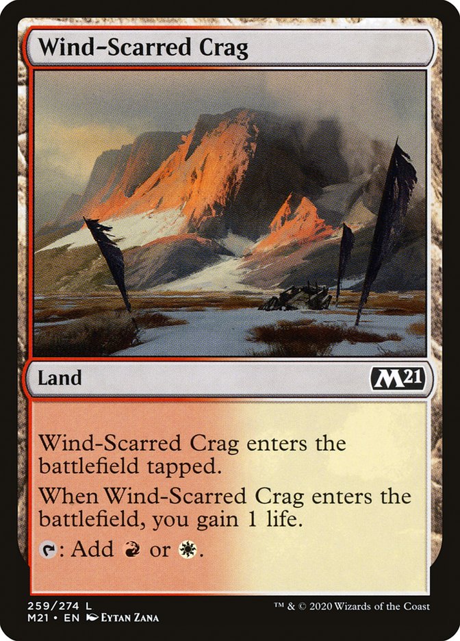 Wind-Scarred Crag [Core Set 2021] [Foil]