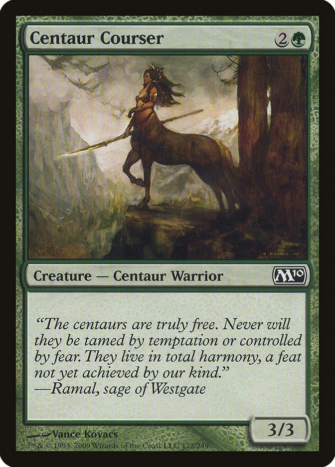 Centaur Courser [Core Set 2010] [Foil]