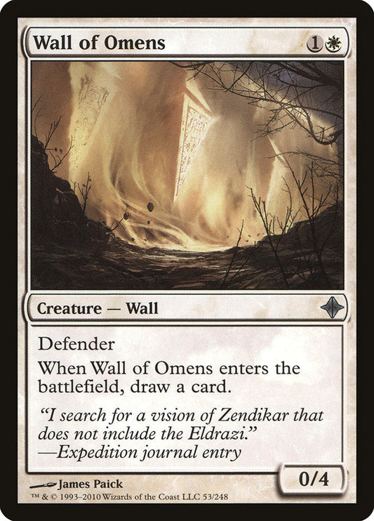 Wall of Omens [Rise of the Eldrazi] [Foil]