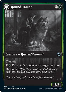 Hound Tamer // Untamed Pup [Innistrad: Double Feature] [Foil]