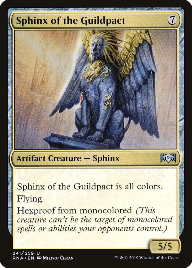 Sphinx of the Guildpact [Ravnica Allegiance] [Foil]