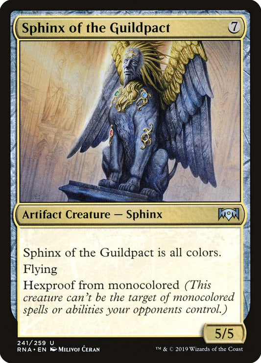 Sphinx of the Guildpact [Ravnica Allegiance] [Foil]