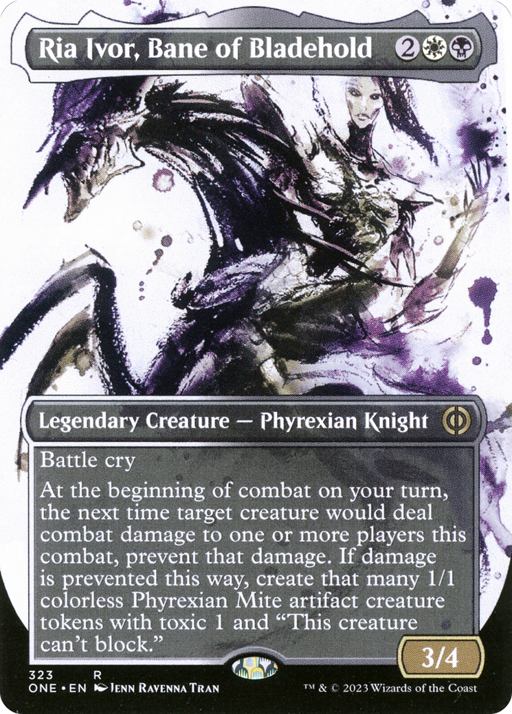 Ria Ivor, Bane of Bladehold (Borderless Ichor) [Phyrexia: All Will Be One] [Foil]