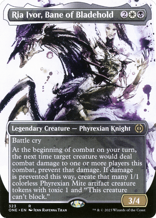 Ria Ivor, Bane of Bladehold (Borderless Ichor) [Phyrexia: All Will Be One] [Foil]
