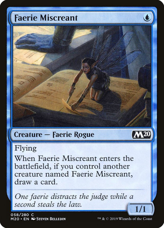 Faerie Miscreant [Core Set 2020] [Foil]