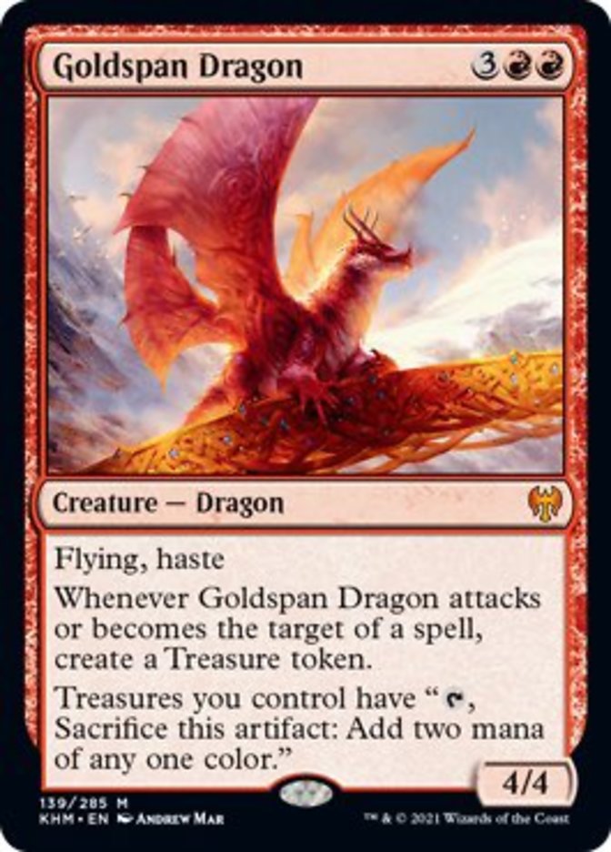 Goldspan Dragon [Kaldheim] [Foil]