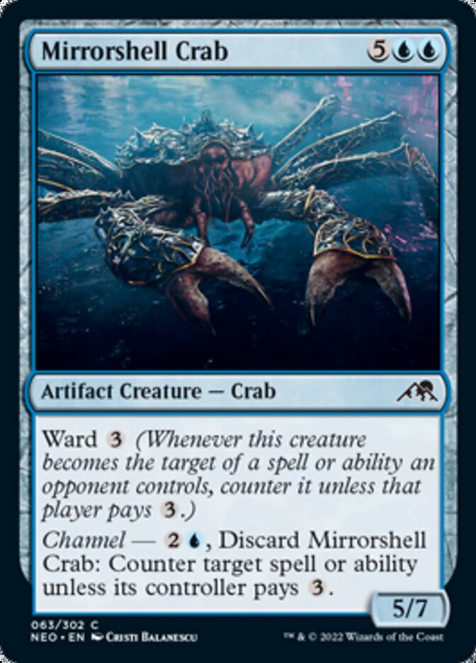 Mirrorshell Crab [Kamigawa: Neon Dynasty] [Foil]