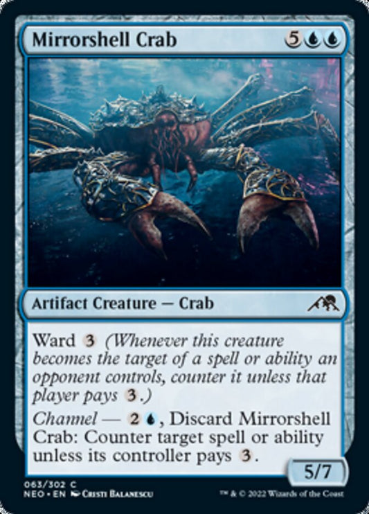 Mirrorshell Crab [Kamigawa: Neon Dynasty] [Foil]