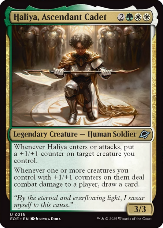 Haliya, Ascendant Cadet [Edge of Eternities] [Foil]