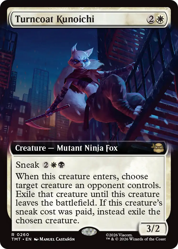 Turncoat Kunoichi (Extended Art) [Teenage Mutant Ninja Turtles] [Foil]