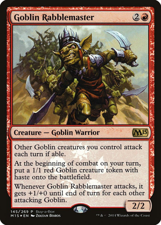 Goblin Rabblemaster (Buy-A-Box) [Core Set 2015 Promos]