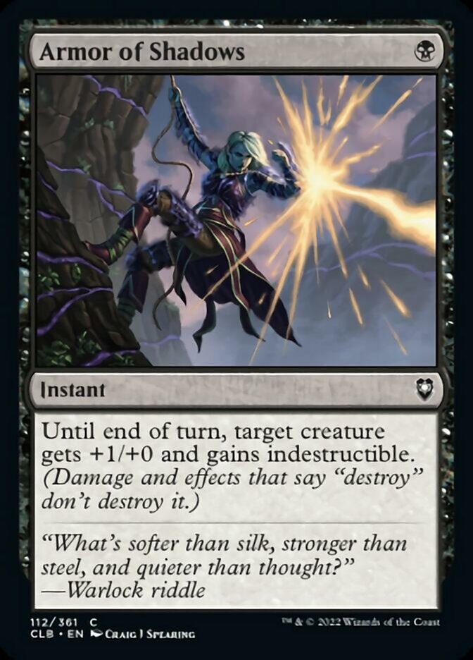 Armor of Shadows [Commander Legends: Battle for Baldur's Gate] [Foil]