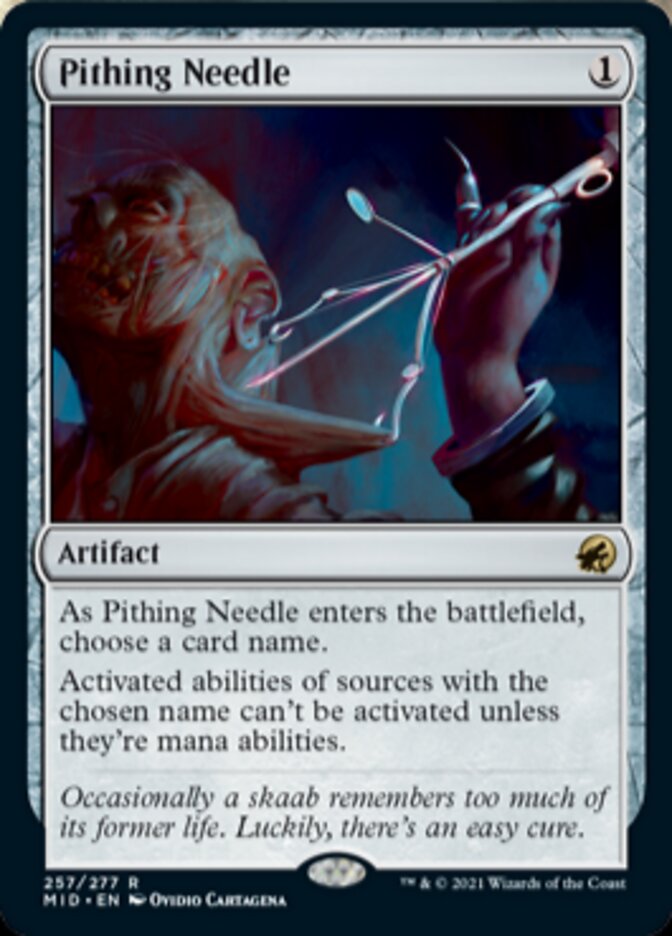 Pithing Needle [Innistrad: Midnight Hunt] [Foil]