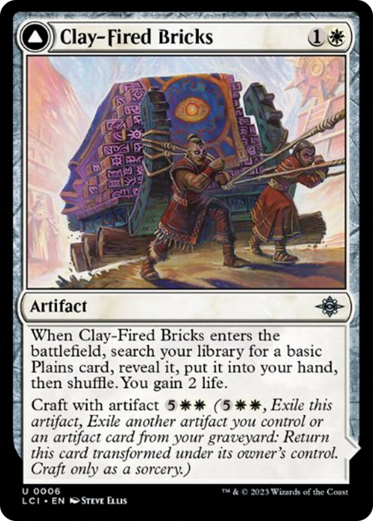 Clay-Fired Bricks // Cosmium Kiln [The Lost Caverns of Ixalan] [Foil]