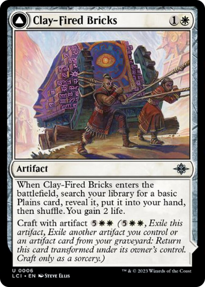 Clay-Fired Bricks // Cosmium Kiln [The Lost Caverns of Ixalan] [Foil]