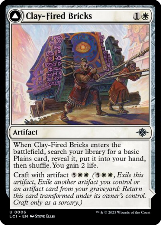 Clay-Fired Bricks // Cosmium Kiln [The Lost Caverns of Ixalan] [Foil]