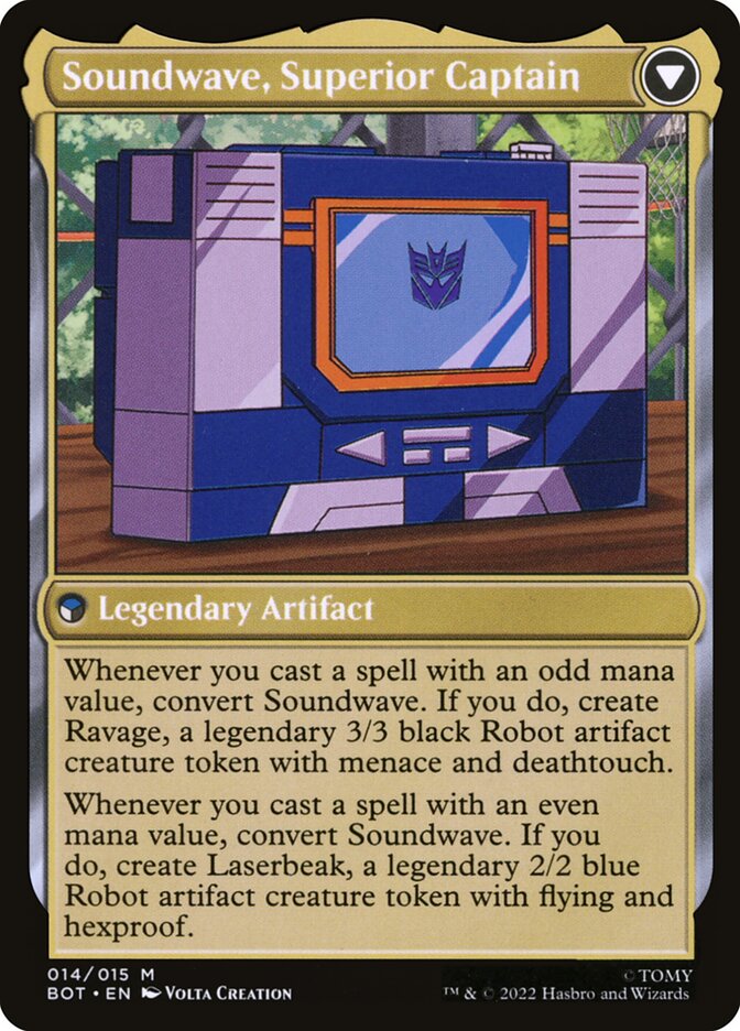 Soundwave, Sonic Spy // Soundwave, Superior Captain [Transformers]