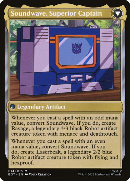 Soundwave, Sonic Spy // Soundwave, Superior Captain [Transformers]