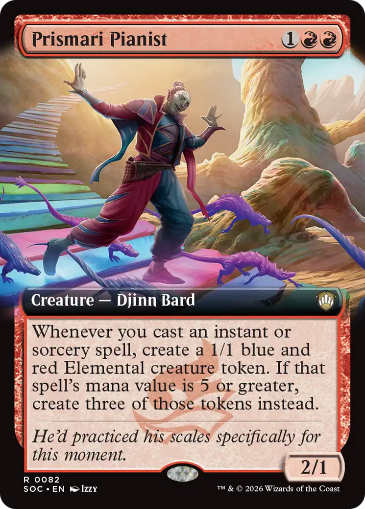 Prismari Pianist (Extended Art) [Secrets of Strixhaven Commander] [Foil]