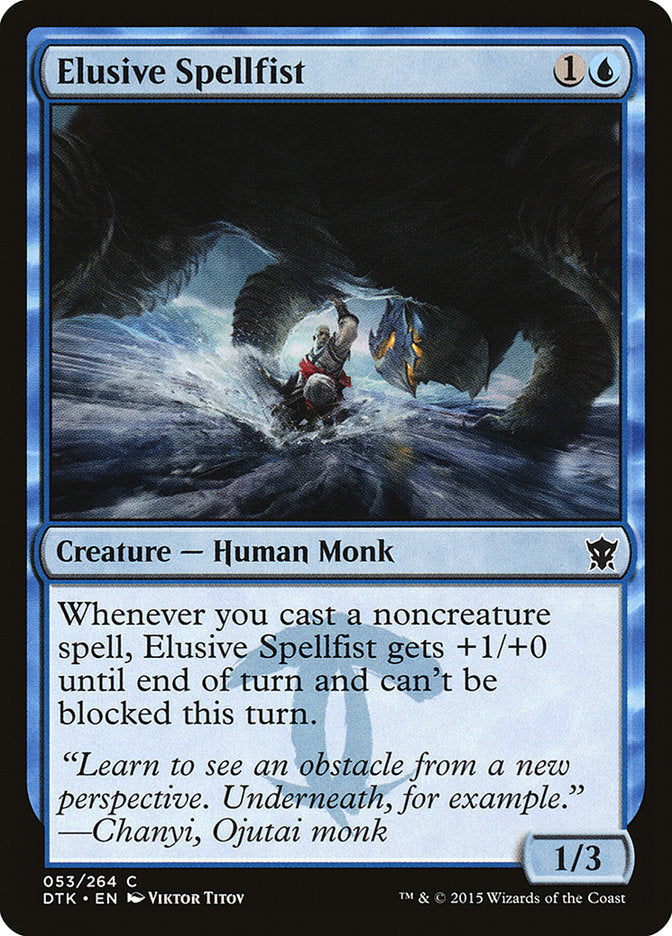 Elusive Spellfist [Dragons of Tarkir] [Foil]