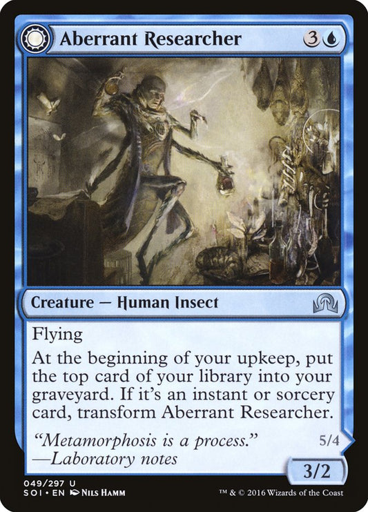 Aberrant Researcher // Perfected Form [Shadows over Innistrad] [Foil]
