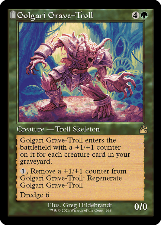 Golgari Grave-Troll (Retro Frame) [Ravnica Remastered] [Foil]
