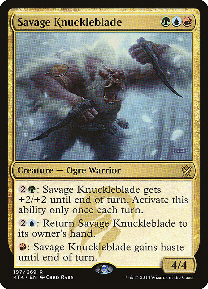 Savage Knuckleblade [Khans of Tarkir] [Foil]