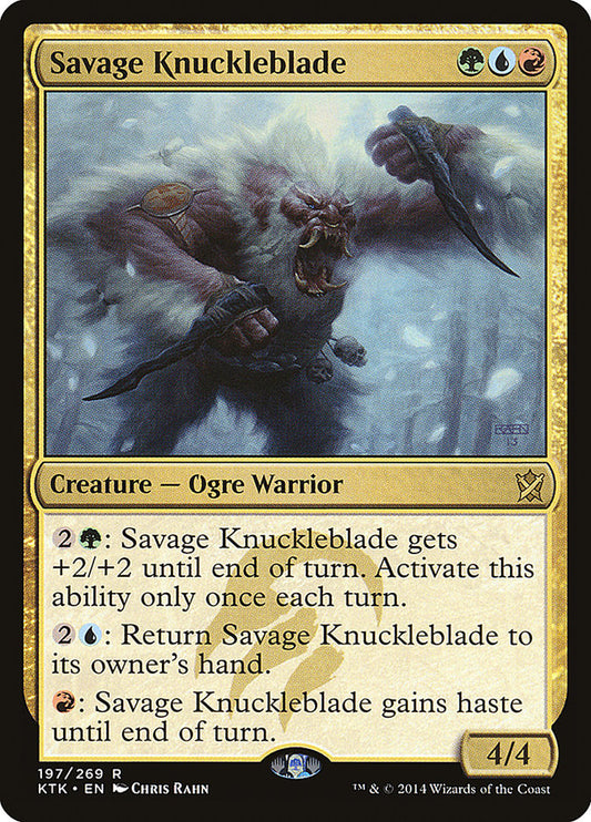 Savage Knuckleblade [Khans of Tarkir] [Foil]