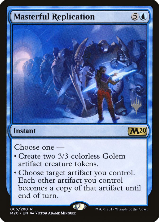 Masterful Replication (Promo Pack) [Core Set 2020 Promos] [Foil]