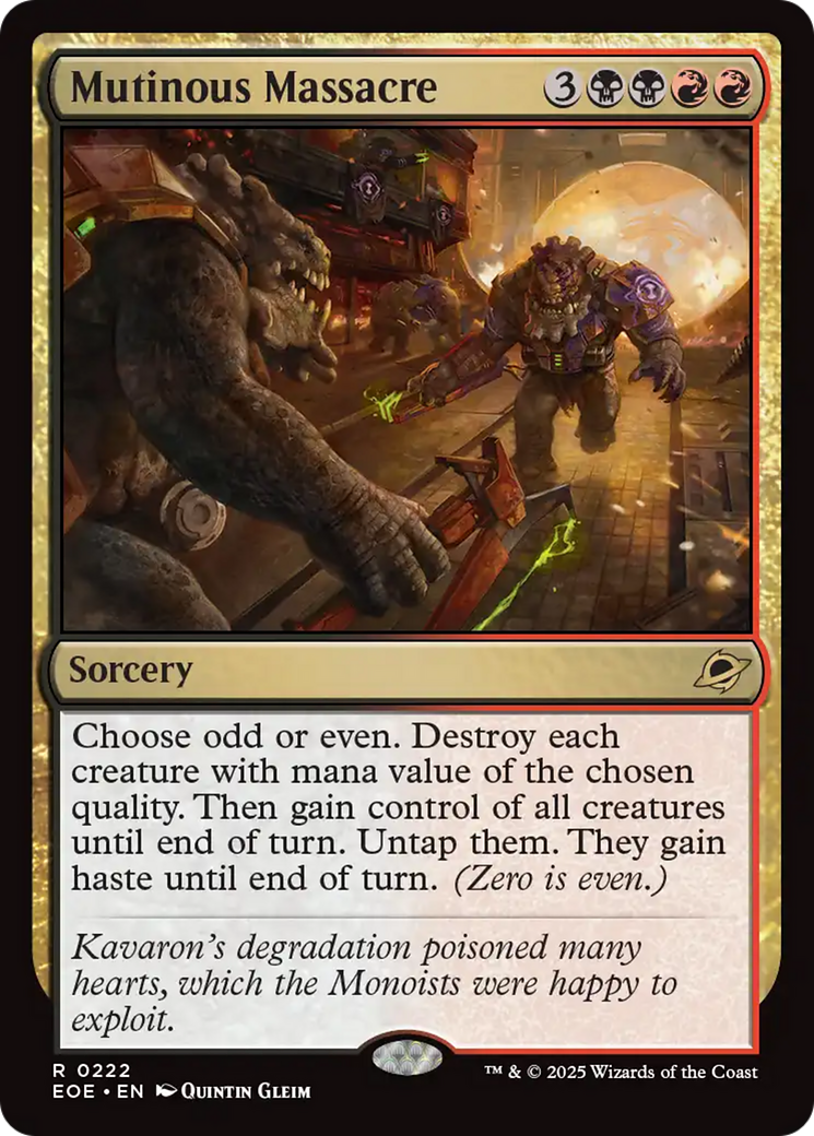 Mutinous Massacre [Edge of Eternities] [Foil]