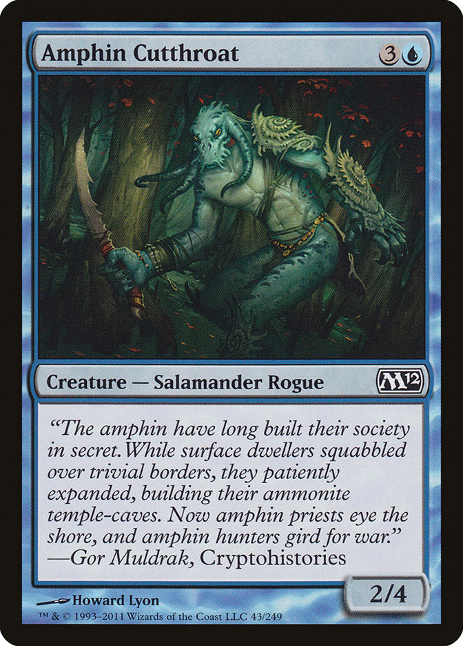 Amphin Cutthroat [Core Set 2012] [Foil]