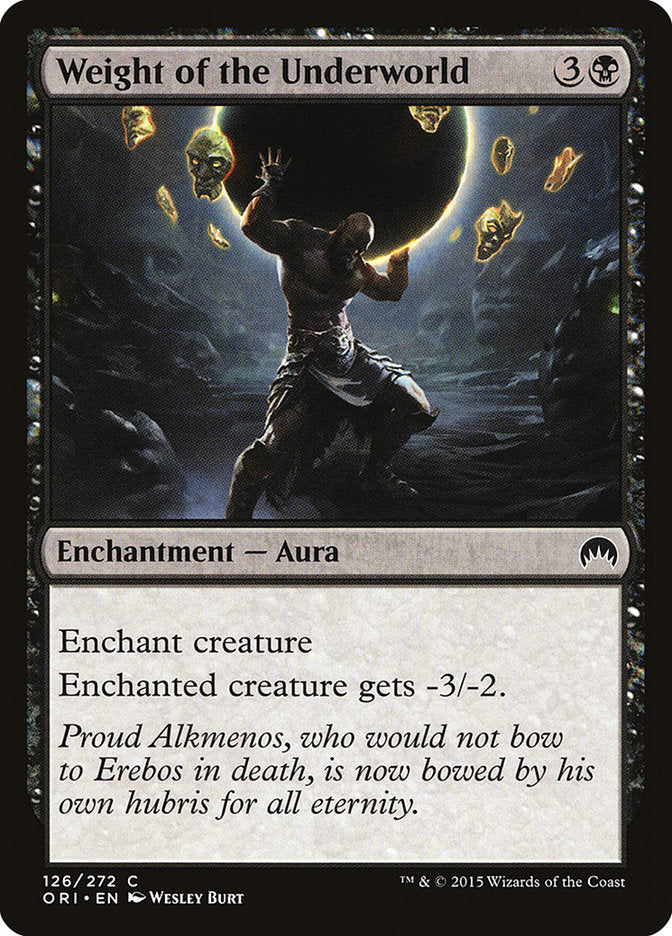 Weight of the Underworld [Magic Origins] [Foil]