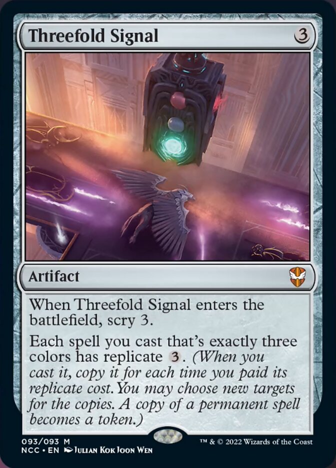 Threefold Signal [Streets of New Capenna Commander] [Foil]