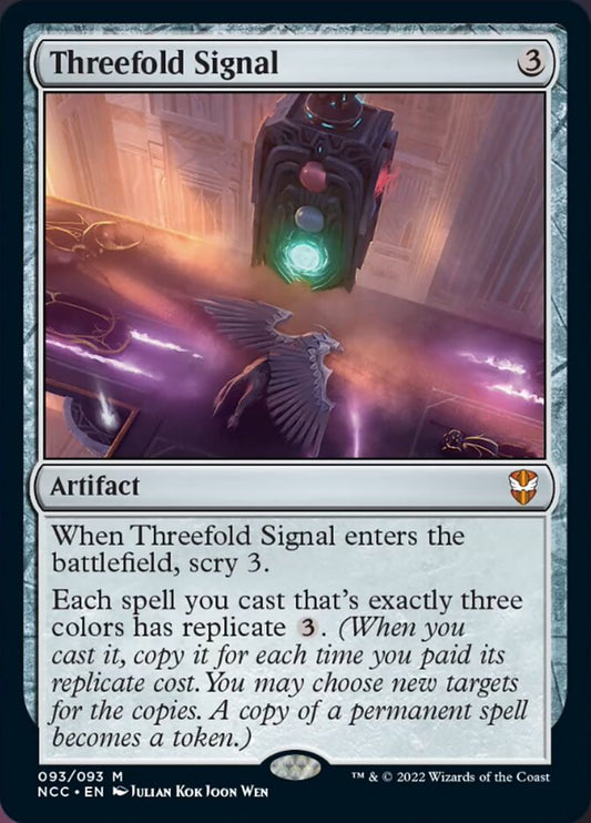 Threefold Signal [Streets of New Capenna Commander] [Foil]