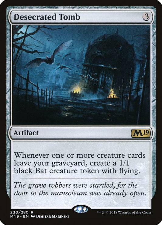 Desecrated Tomb [Core Set 2019] [Foil]