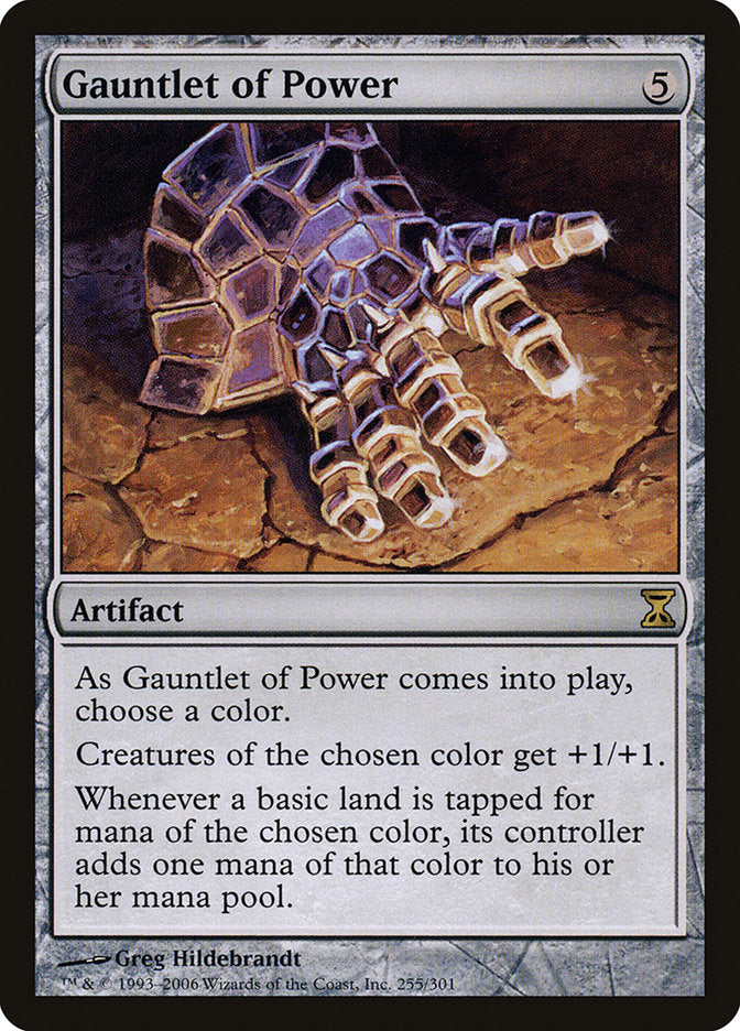 Gauntlet of Power [Time Spiral] [Foil]