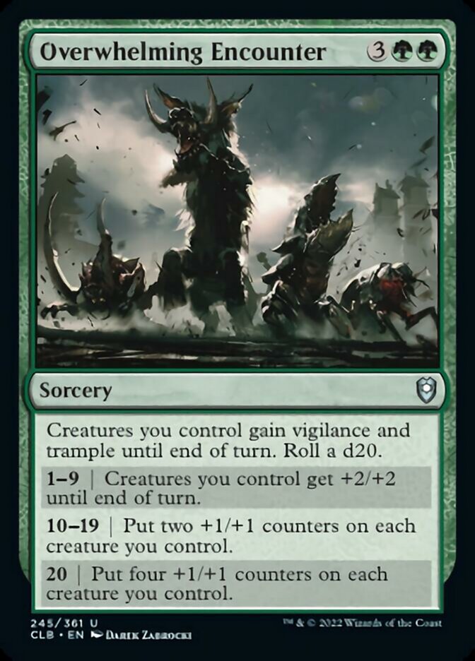 Overwhelming Encounter [Commander Legends: Battle for Baldur's Gate] [Foil]