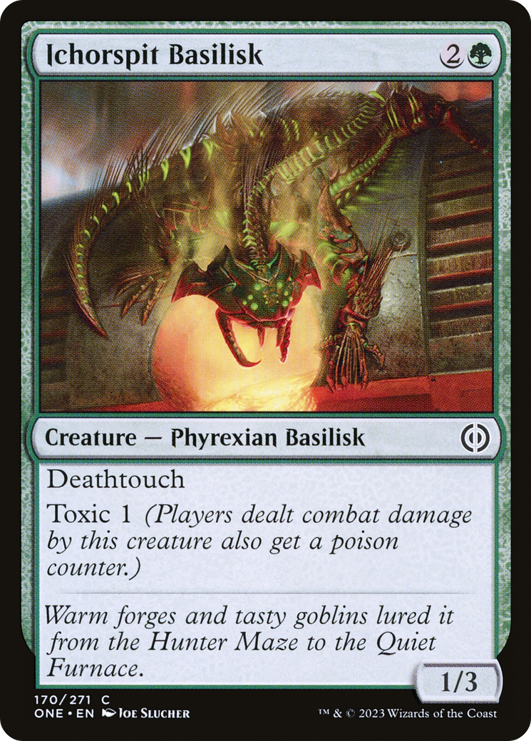 Ichorspit Basilisk [Phyrexia: All Will Be One] [Foil]