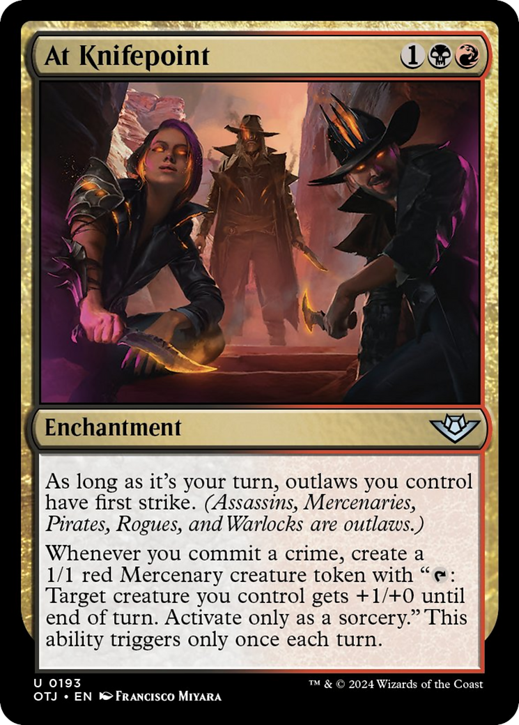 At Knifepoint [Outlaws of Thunder Junction] [Foil]