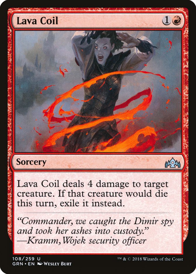 Lava Coil [Guilds of Ravnica] [Foil]