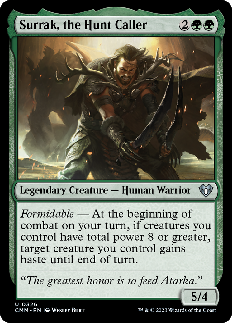 Surrak, the Hunt Caller [Commander Masters] [Foil]