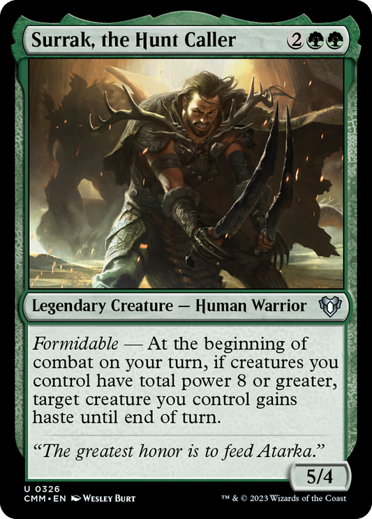 Surrak, the Hunt Caller [Commander Masters] [Foil]